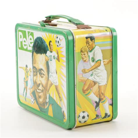 pele metal lunch box|Pelé Lunchbox King Seely 1975 (No Thermos) .